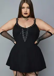 [Widow] Plus Mortal Maven Mini Dress