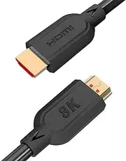 8k HDMI Cable High Speed HDMI 2.1 Cords, 4K@120Hz 8K@60Hz 48Gbps HDR Compatible with Mac Soundbar Gaming PC PS Xbox (3 Meters)