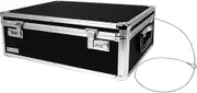 Vaultz Locking Storage Box, 6.5 x 19 x 13.5 Inches, Black (VZ00323)
