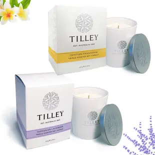 Tilley百年特莉 大溪地赤素馨&薰衣草大豆蠟燭240g二個