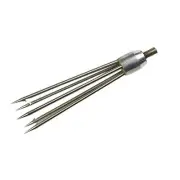 1Pc 5-Prong Fishing Harpoon Spear Gig Fish Frog Salmon Eel Barbed Stainless M8