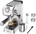Mirye Mr Espresso Machine 20 Bar Stainless Steel Espresso Maker Coffee Machine