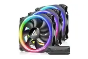 Antec Prizm 120mm ARGB 4-Pin Black PWM Fan - 3 Pack (PRIZM-120ARGB-3P)