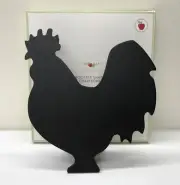 NEW IN BOX Pottery Barn KIDS Rooster Shaped Easel Back Standing Chalkboard