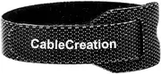 Cable Ties 6 inch, CableCreation 50PCS Reusable Fastening Organizer Cord/Tie Wrap, Nylon Adjustable Cable Management, 6 × 0.35 inch/Black