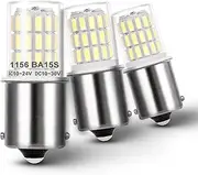 Heifymi BA15S LED Bulbs 12V,1156 1141 1003 LED Light Super Bright 6000K Bayonet Bulb Socket Single Contact,AC10-24V Replacement for Landscape Path RV Camper Trailer Boat Trunk Interior Lights,3Pack
