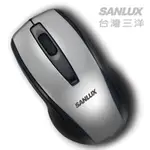 SANLUX台灣三洋日系經濟包USB有線光學鼠(鐵灰)