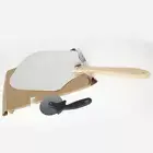 Aluminum Metal Pizza Peel Pizza Paddle w/ Foldable Wood Handle Pizza guofc