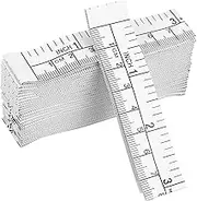 NOLITOY 1m Graduation Paper Ruler 25 Pcs Measuring Tape Soft Metric Inches Accurate for Wound Craft Applications