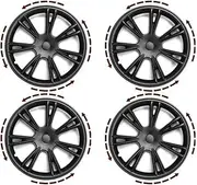4PCS Hub Cap Replacement Wheel Cap 19-Inch Automobile Hubcap Full Rim Cover Accessories Compatible for Tesla Model Y 2018-2023(Matte Black)