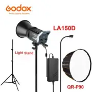 AU Godox LA150D 190W LED Video Light APP Control+ QR-P90 90cm Softbox+ 2m Stand