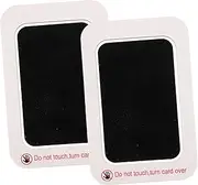 VICASKY 2 Pcs Inkless Footprint and Handprint Durable Memory Decor for Newborn Keepsakes Light Sensitive Imprint Cards for Cherished Family Memories
