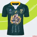 南非橄欖球冠軍球衣2019橄欖球世界杯簽名版SPRINGBOKS橄欖球衣