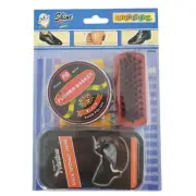 Shoe Care Kit Black Shine Polish Set Protect Leather Care