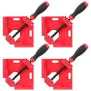 4pcs 90° Right Angle Clamps for Woodworking/Welding/Carpenter, Corner Clamp Tool