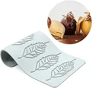 Hollow Leaf Silicone Molds Lover Heart Chocolate Molds Geometry 3D Silicone Mould Chocolate Candy Leaf Mold Sugar Craft Cake Decoration Cupcake Top (U_Leaf_8.88 * 5.08 * 0.12inch)
