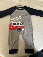 Romper Fire Engine 6-12 Months New