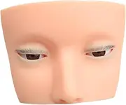 False Eyelash Mannequin Head Lash Extension Head Model Make up Training for Starter, Curl Eyelashes