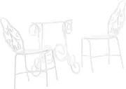 Miniature Dollhouse Furniture Set Iron Garden Decor Small Outdoor Table Chair Micro Landscape Accessories