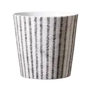 Scheurich 13cm Striped Pot Grey