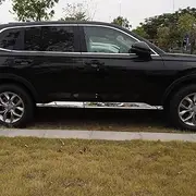 GZFLJMYAUTO Car Body Stainless Steel Side Door Molding Cover Trim, for Honda CRV CR-V 2023 2024 2025 Accessories, Carbon Fiber Auto Parts 4PCS Set