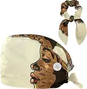[YTYVAGT] Scrub Caps Women,Scrub Hats Suitable for Women,Ethnic Hair African Women