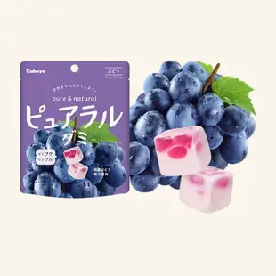[代多家] ⚡️現貨 日本 卡巴亞 KABAYA 雙層夾心軟糖 果立方水果軟糖 Pureral軟糖 葡萄 蘋果 58g