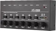 zolyet Ultra Low Noise 6 Channel Line Stereo Mixer 6 Input 1 Output Mono and Stereo Switching DC 5V Portable o Mixer Microphone Guitar Bass Keyboard Mixers for Club Bar Stage Studio Black 6-Channel