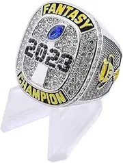 guancrown 2023 Fantasy Football Championship Ring Award Prize Sport MVP Winner FFL League Champion Ring
