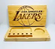 LA Lakers laser engraved magnet back flip style rolling tray Christmas gift