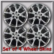 Chrome Jeep Cherokee Latitude Wheel Skins 17" 2014-2018 Hubcaps Wheel Covers