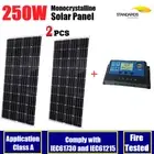 2x 250W 12V MONO SOLAR PANEL HOME CARAVAN BATTERY CHARGING + 30A SOLAR REGULATOR