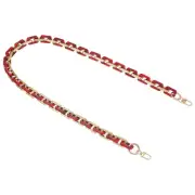 Purse Chain Strap, 39.4 Inch Acrylic Strap Replacement for Handbag, Red