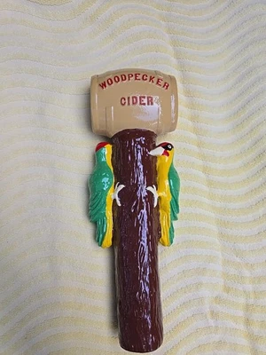 Bulmers Woodpecker Cider Beer Pull Tap Handle Knob Top 11” tall Man Cave Decor