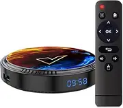Android TV Box 12.0, 4GB RAM 64GB ROM H618 Quad-Core Cortex-A53 CPU Mali-G31 MP2 3D 4K Smart TV Box Support 2.4Ghz/5.0Ghz WiFi BT5.0 Ethernet LAN 10/100M Set Top Box0,4gb+32gb