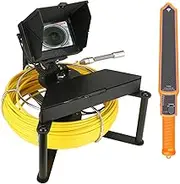 512HZ Pipe Locator Pipe Inspection Camera 22mm Industrial Borescope, 4.3 Inch Sewer Inspection Camera with DVR Function 16GB TF Card,30M