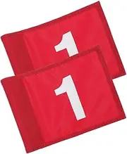 Yardwe 2pcs Golfing Flags Practice Court Flags Durable Lightweight Design Improve Your Skills
