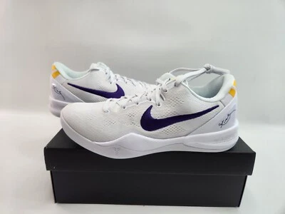 Kobe VIII ProTRO White Purple Yellow Lakers Mens 10.5 HF9550100
