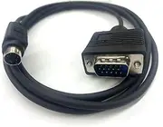 GXMRHWY VGA to 4Pin S-Video Terminal Video Signal Conversion Cable, Mini DIN 4Pin Male to VGA 15 Pin Male Connector Cable for Interconnection Between Cameras, TV, Computer, DVD, VCD, HDVD (3Meter)
