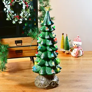 【YU Living】北歐風LED聖誕樹造型擺飾 聖誕樹擺件(高88cm/綠色/聖誕樹)