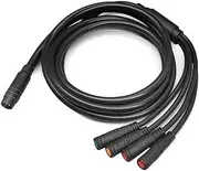 XBERSTAR Electric Bike Connector 1T4 Extend cable 105cm Connect E-bike Throttle/Ebrake/Display Electric Bicycle Parts Accessories
