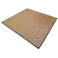 在飛比找蝦皮商城優惠-夏沁炭化麻將竹雙人加大床蓆180x186cm 灰板雙布繩