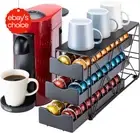 Nespresso Vertuo Pod Drawer 3-Tier Coffee Holder 60 Pod Capacity Silver Frame