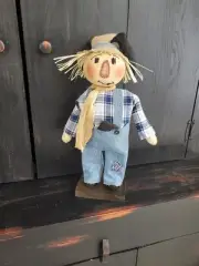 Primitive Fall Standup Scarecrow doll, Scarecrow, Fall Doll
