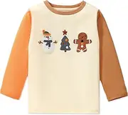 [MUJOQE] Boys' Long-Sleeved Digger Pullover 100% Cotton Children's Tractor Cotton Children's Long Sleeve T-Shirts 92 98 104 110 116 122