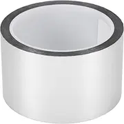 X AUTOHAUX Universal 164.04ft x 2.36" Air-Release Adhesive Pinstripe Tape Matte Automotive Pinstriping Tape BOPP Silver Tone