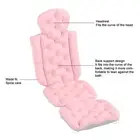 Full Body Bath Pillow Quick Dry Bathtub Cushion Non Slip Bath Mat With Sucti IDS
