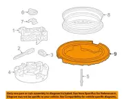 GM OEM 18-24 Enclave Rear Body Floor Jack Components-Lower Support 23467751
