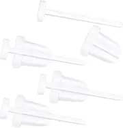 [KJM FASHION] 4PCS Flexible Acrylic Clear Ear Piercing Retainers Plug 20 Gauge Cartilage Earring Helix Piercing Jewellery 2471, Acrylic