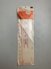 Vintage Scovill Dritz 15" See-Thru Dressmaker's Sewing Crafts Ruler No 621 New